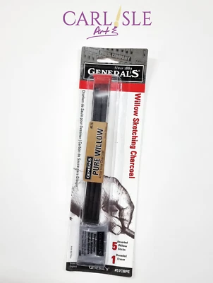 General's Willow Sketching Charcoal Sticks Set