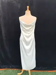 Missguided spaghetti shoulder straps ,midi, formal dress. White-pearl. Size 12