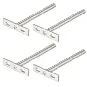 Invisible Floating Shelf Brackets, 5" (126mm), Hidden Blind Supports 4pcs