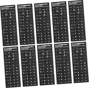 OSOLADY 10pcs Multi Language Keyboard Stickers Protective Cover for Italian Language Background with White Lettering for Home Office School Use