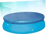 BESPORTBLE Swimming Pool Dust Round Swimming Pool Dustproof Large Tarps Inflatables Rainproof Pool Inflatable Pool Covers Circular Pool Solar Cover Inflatable Swimming Pool Blue