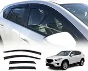 OAD4X4 Weathershields Compatible with Mazda CX5 2012-2017, Weather Shields Window Visors Wind Deflectors Sun Rain Guard 4PCS Set