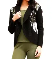 Angel Apparel signature wrap with pin Black/Sage