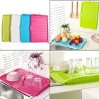 Drainer Drip Tray Bowl Sink Draining Board Kitchen Utensil Cutlery Holder FeetUK