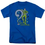 The Riddler T Shirt Mens Licensed Batman Classic DC Comics Tee Royal Blue