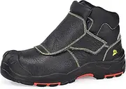 [SAFETOE] Welding Boots for Men Composite Toe Safety boots Fire Resistant Welding Boot 300℃Heat Resistant Welder Working Boots