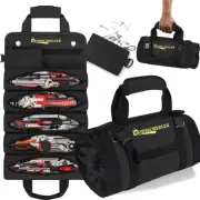 Tool Roll Bag, Expanded 5 Compartments and 2 Removable Tool Bags, Portable To...