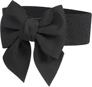 [Ipetboom] Vintage Wide Belt for Women Elastic Waist Sash Design Comfortable Stretch Fashion Accessory for Formal Gowns and Casual Outfits Excellent Elasticity for