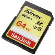 Sandisk 64GB FS HC extreme 4K C10 SD card for Panasonic HC-WXF991K VX981K F991K