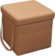 Leather Auto Garbage Holder - Car Foldable Leather Trash Can | Car Storage Garbage Supplies Box | Portable Car Dustbin Garbage Organizer Holder for, Suvs, Rvs, Trucks