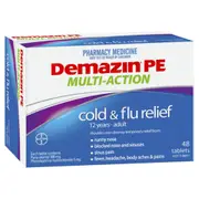 Demazin PE Cold & Flu Relief 48 Tablets