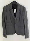 NEW JOSEPH Ladies Striped 100% Wool Size 44 UK 16 Blazer Jacket
