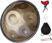 Handpan, 18 Inches, 9 Notes, 440Hz, G Minor, Comes with Handpan Stand, Handpan B