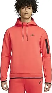 [Nike] Tech Fleece Hoodie Men's Lobster Red/Black