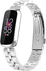 Metal Replacement Band Compatible for Fitbit Luxe/Fitbit Luxe Special Edition, Luxe Stainless Steel Bands Strap for Women Men Compatible with Fitbit/Luxe Special Edition