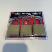 Master Lock Heavy Duty Outdoor Resettable Combination Padlock 3-Pack