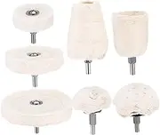 GANAZONO 1 Set Buffing Wheel Kit Cotton Fabric Polishing Pads for Drill Efficient Polishing Tool for Metal Glass and Jewelry Versatile Finishing Products for Woodworking and Metalworking