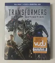 Transformers Age Of Extinction Blu-ray + DVD + Digital HD w/Slipcover NEW SEALED