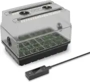 3mm Thick Seed Starting Kit with LED Grow Light and Adjustable Humidity Dome
