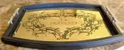 New 17" Serving Tray Reverse Painted Mirrored Glass Italian Opera "La Traviata"