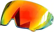 Flip Up Face Visor Lens Motorcycle Helmet Protective Goggles Helmet Visor Lens for RU&RO&C for at&LA&S 3.0 4.0(Deep Red)