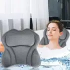 Bath Pillow Non Slip Relaxing Ergonomic Bathtub Cushion Spongy Spa Headrest Hot