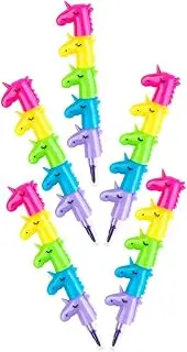Generic 4pcs Buildable Crayons For Kids Colorful Stackable Crayons Colorful Crayon Party Favors For Creative Drawing And DIY Art Projects