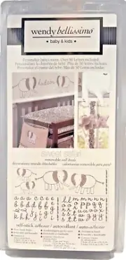 Decals Baby Wall Wendy Bellissimo Mix and Match Sweet Safari Removable Brand New