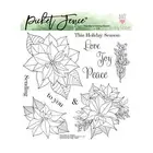 Picket Fence Studios Clear Stamp Set - Peaceful Christmas Flowers*