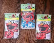NEW *9* Sesame Street Elmo & Friends Boys Briefs 100% Cotton Underwear 2T 3T 4T