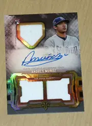 2020 Topps Triple Threads relic jersey autograph auto Andres Munoz rookie 22/35