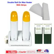 Double Roll On Cartridge Wax Heater Kit Caronlab Olive Oil Cartridge Strip Wax