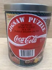 Coca-Cola Vintage 1993 Coke 700 piece Puzzle in Tin 12x34 Vtg Coke Advertising