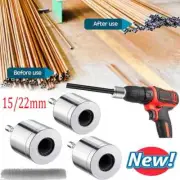 New Copper Pipe Cleaner for Drill,15/22mm Metal Drill Tube Cleaning Brush HQTO