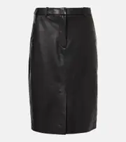 [Veronica Beard] Veronica Beard Maxine high-rise leather pencil skirt AU 8 black
