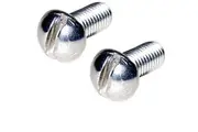 Spur Rowel Grub Screw Pair Silver