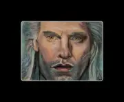 ACEO original drawing fantasy the witcher portrait by nadia carre