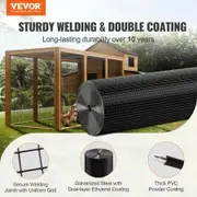 Hardware Cloth, 48'' x 50' Galvanized Wire Mesh Roll, 19 Gauge Chicken Wire Fence Roll, Vinyl Coating Metal Wire Mesh for Chicken Coop Barrier, Rabbit Snake Fences, Poultry Enclosures