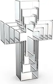 Cross Cookie Cutter Set Assorted Sizes - 5 Inch, 4 Inch, 3 Inch, 2 Inch - Cross Shaped Cookie Clay Cutter Biscuit Fondant Mold for Christian Religious Baptism Christmas Easter - 4 Pcs Stainless Steel