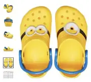 Miniso Crocs Minions Kids Classic Clogs - Size C8 (15 cm) - J12 (21.7 cm)