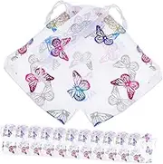TINEASUR 50Pcs Butterfly Pattern Drawstring Bags Versatile Mesh present Pouches for Jewelry Candy Small Items for Weddings Birthdays and Special Occasions