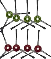 [YBVABE] 8-Pack Side Brush for ECOVACS-DEEBOT OZMO X1 Omni/X1 Turbo/X1 PLUS/T10 PLUS/T9/T9+/N8 PRO/N8 PRO+/N8/N8+/NEO/N10/N10 PLUS/T8/T8+/T8 AIVI/920/950/N7/T20 Omni Robots Vacuum Cleaner Accessories