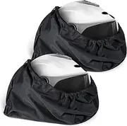 InnoHHustle Motorcycle Helmet Bag, 2 Pcs Welding Helmet Bag with Drawstring Lightweight Backpack Hockey Helmet Bag Large Storage Bag for Riding Bicycle Travel Motorcycle Sports Universal Tool