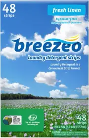 Laundry Detergent Strips (Laundry Detergent Sheets), Fresh Linen Scent,