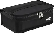 MIER Insulated Lunch Bag Small Lunch Box Bag Women Men Kids Portable Mini Cooler Bag for School Work Travel 5L, Black