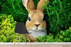 3D Grass Rabbit Wallpaper Wall Mural Removable Self-adhesive 212