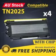 4x Toner for TN-2025 Brother HL-2040 HL2070 MFC-7220 MFC-7420 MFC7820N