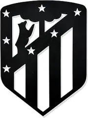 DIGIDU Coat of arms football at de Madrid, home decor, room decoration, modern living room decoration, football gift, trainer gift, original gift (At de Madrid)