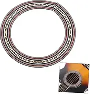 CIMAXIC Guitar Sound Hole Rosette Inlay Mm Wide Wooden Guitar Decals Easy to Install Preserves Sound