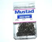 New Box 100 Mustad 32760 Bronze 90 Degree Jig Hooks Fish Hooks Size 2/0